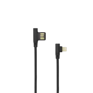 SBOX lightning kabel USB-A-iPh8-pin 90° 1.5m crni