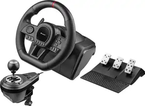 Tracer SimRacer Manual Gearbox 6in1 Black Steering wheel + pedals + shifter Analogue Nintendo Switch, PC, PlayStation 4, Playstation 3, Xbox One, Xbox 360