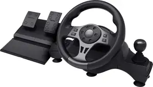 Trust GXT 289 Movi Black USB Steering wheel + Pedals Nintendo Switch, PlayStation 4, Xbox One S, Xbox One X, Xbox Series S, Xbox Series X