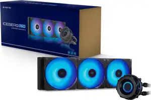 Chieftec CLC-360-VRM-RGB computer cooling system Computer case All-in-one liquid cooler 12 cm Black