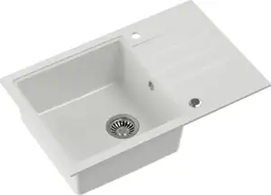 Quadron sudoper PETER 111 snježno bijela/čelik
