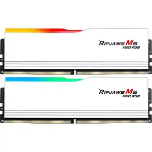 DIMM 32 GB DDR5-6000 (2x 16 GB) Dual-Kit (white, F5-6000J3038F16GX2-RM5NRW, Ripjaws M5 Neo RGB, AMD EXPO)
