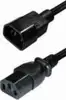Transmedia C63-L Connector Kabel 1,5m IEC 320 C14 plug - IEC 320 C13 jack H05VV-F 3x 0, 75 mm2