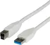USB 3.0 kabel 1,8m, AM - BM, Roline, bijeli