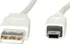 USB kabel 1,8m, AM - mini 5pin, Roline, bijeli