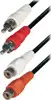 Transmedia 2x RCA-plug - 2x RCA-jack, 5m