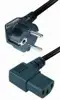 Transmedia N5-2WWL, Power Cable Schuko plug - angled IEC 320