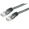 Kabel mrežni UTP, Cat. 6, 3m, CCA, 24AWG, Savitljivi, Crni