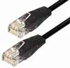 Kabel mrežni UTP, Cat. 5e, 0,5m, CCA, 26AWG, Savitljivi, Crn