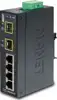 Planet ISW-621TF IP30 Slim Type 4P Industrial Ether Switch 2P SFP Fiber (-40 to 75C)