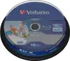 DVD Blu-Ray Verbatim BD-R SL 6× 25GB WIDE PRINTABLE No ID 10 pack spindle (Single Layer)