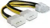 Kabel DELOCK, 2x 4-pin Molex (Ž) na 8-pin (M) za grafičku ka