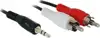 Kabel DELOCK audio stereo, 2xRCA (M) na 3.5mm (M), 5.0m