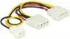 Kabel DELOCK, 4-pin MOLEX (M) na 4-pin MOLEX (Ž) na 3-pin (M), za ventilator, cpu hladnjak, 14cm