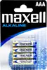 Baterija Maxell alkalna LR-3/AAA, 4 kom