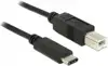 Kabel DELOCK, Type C USB 2.0(M) na USB-B (M), 1m