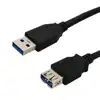 NaviaTec USB 3.0 A plug to A jack 3m Black