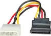 Roline naponski kabel, 4-pin HDD na SATA (90°), 10cm