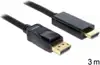 Kabel DELOCK, DP 1.2 (M) na HDMI A (M), High Speed, 3.0m