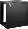 INTLLINET 19" Wallmount Cabinet, 6U, 370 (h) x 570 (w) x 450 (d) mm, Flatpack, Black