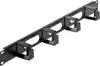 19'' Cable Management Panel, 1U, 4 short plastic rings, Black