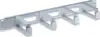 19'' Cable Management Panel, 1U, 4 long plastic rings, Gray