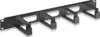 19'' Cable Management Panel, 1U, 4 long plastic rings, Black