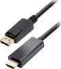 Transmedia DisplayPort plug to HDMI plug, 1,0 m