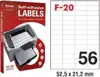 Etikete ILK 52,5x21,2mm pk100L Fornax F-20