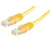Kabel mrežni UTP, Cat. 6, 0,25m, CCA, 24AWG, Savitljivi, Žut