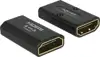 Adapter DELOCK, HDMI-A (Ž) na HDMI-A (Ž), 4k, High Speed, crni