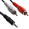 Transmedia A 49-5 L, Stereo Connecting Cable unshielded, 2x 