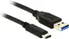 Kabel DELOCK, USB 3.1-A gen2 (M) na USB 3.1-C gen2 (M), Supe