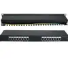 NaviaTec Cat6 Shielded 16-Port Patch Panel Black