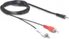 Kabel DELOCK audio stereo, 2xRCA (M) na 3.5mm (M), crni, 10m