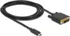 Kabel DELOCK, USB-C (M) na DVI 24+1 (M), 2.0m