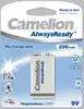 Baterija NI-MH Ready2use 9V 200 mAh, Camelion