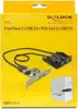 Front panel DELOCK, 3.5", 2x USB 3.0, PCI-E card 2x USB 3.0, crni
