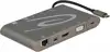 Docking station DELOCK, 3x USB 3.0, D-Sub, HDMI, mini DisplayPort, USB 3.0-C, G-LAN RJ45, 3,5mm., SD card reader, za notebook, sivi