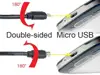 Gembird Double-sided Micro-USB to USB 2.0 AM cable, 1.8 m, black