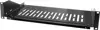 Polica 19" 2U/250 mm, perforirana, do 15 kg, crna (RAL 9005)