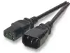 Kabel za napajanje, IEC320 C13 Ž -> C14 M 5,0 m, crni