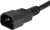 Strujna priključnica, prijenosna, 4xSchuko/16A, bez prekidača, kabel 1,1 m (IEC 320 C14), crna