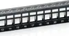 Prespojni panel 19" 1U za keystone STP 24 Port, crni (RAL 9005)