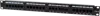 UTP prespojni panel Cat.6, 19" 1U, 24-Port, crni (RAL 9005)