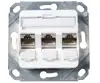 Modularna priključnica PŽ za Keystone 3-struka, bijela (RAL 9010)