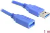 Kabel DELOCK, USB 3.0, USB-A (M) na USB-A (Z), 1.0 m