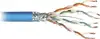 Transmedia SFTP-Cable, Stranded Wire, CAT5e. blue, on spool, 100 m