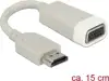 Adapter DELOCK, HDMI A (M) na VGA (F), 15cm