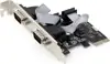 Gembird 2 serial port PCI-Express add-on card, with extra low-profile bracket